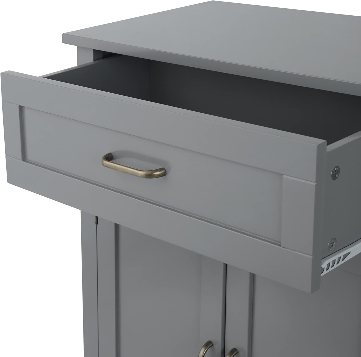 Open drawer of the Mercer Freestanding Cabinet