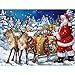 Produktbild VETPW 5D Diamant Malerei Set, Malen nach Zahlen, Weihnachtsmann DIY Voller Diamond Painting Strass Stickerei Kreuzstich Diamant Kunst Handwerk für Home Wall Weihnachtsdekoration (30x40CM)