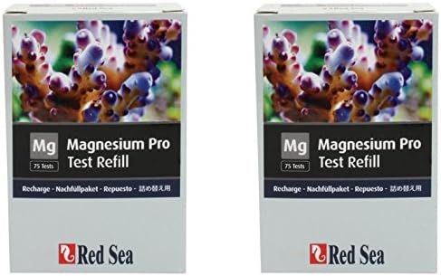 Red Sea Fish Pharm Reagent Magnesium Pro Refill Kit for Aquarium, 200 Tests (2 Packages with 100 Test Each)