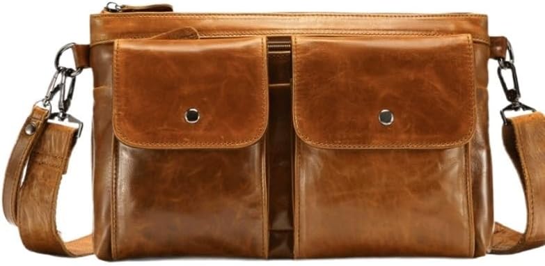 Crossbody Bag Shoulder Retro Men's Large Capacity Multi Functional
