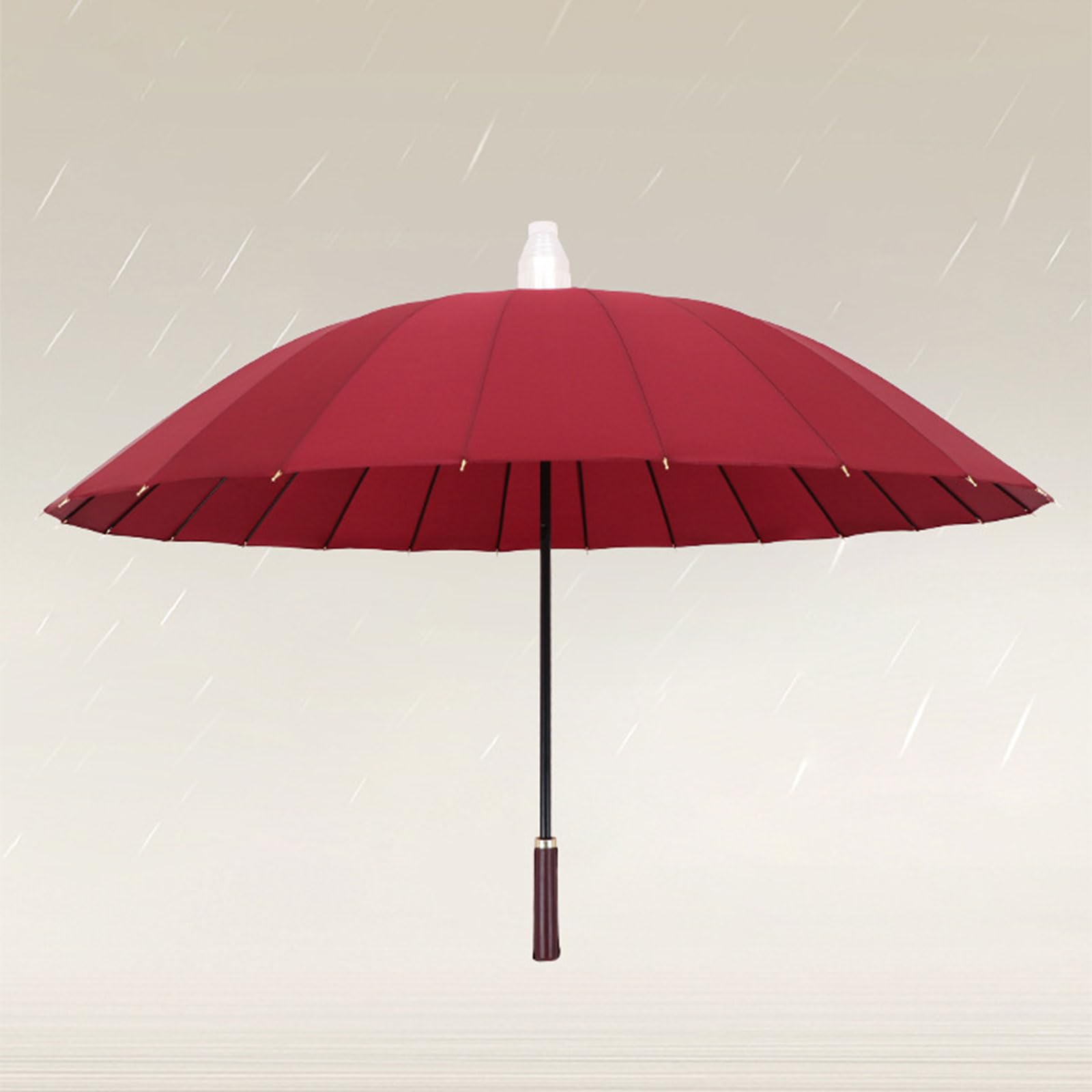 Ombrello impermeabile a colori Ombrello manuale ad apertura rapida con 24 ossa resistente al vento ergonomico manico lungo ombrello impermeabile per esterni