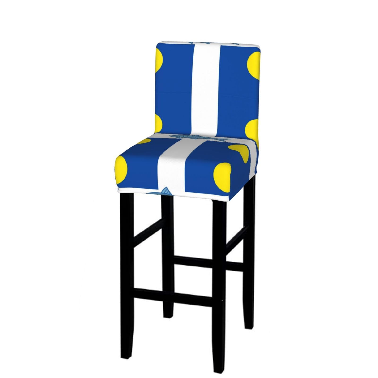 CNTDBU Fortune Flag Bar Stool Cover-Stretchy Chair Slipcover for Kitchen