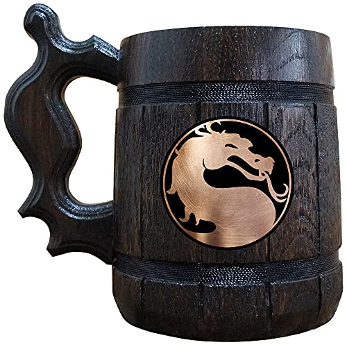 Mortal Kombat Beer Mug, MK Beer Stein, Gamer Gift, Personalized Beer Stein, Mortal Kombat Tankard, Custom Gift for Men, Gift for Him