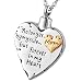 memorial necklace for mom,dad,pet,no longer by my side forever in my heart cremation pendant jewelry … (Mother)