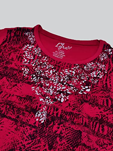 Image of Lyra Women's Printed Regular Fit T-Shirt