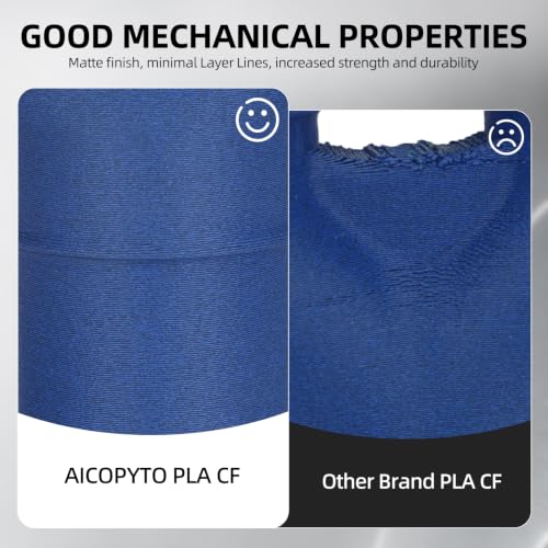 Image of PLA-CF Carbon Fiber PLA 3D Printer Filament 1.75mm 1KG Blue
