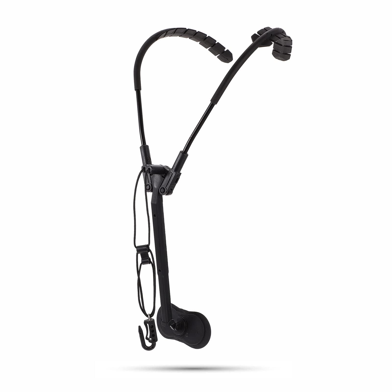 KASTWAVE Saxophone Strap, Professional Saxophone Shoulder Strap, Sax Neck Strap Hook, Aluminum Metal Sax Holder, for Alto Tenor Bari Soprano Sax, for Alto Tenor Soprano Baritone Sax, Black
