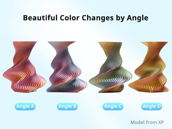 Image of ANYCUBIC Silk Tri Color Pla Filament, 3-in-1 Chrome Coextrusion Color Change 3D Printer Filament 1.75mm Dimensional Accuracy + /- 0.02mm, Silk Texture, 1KG Reusable Spool (2.2 lbs), Red Yellow Green