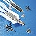 WASAiKA Aircraft Carrier Toy and Submarine Toy Naval Ship with Launching Small Scale Model Fighter Jet Toy and Torpedoes, Ideal Army Toys Set for Kids Boys Girls