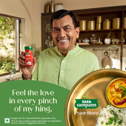Image of Tata Sampann Hing, Compounded Asafoetida (Bandhani Hing), 50g, Recommended by Chef Sanjeev Kapoor, Strong Flavour & Aroma (Pack of 3)