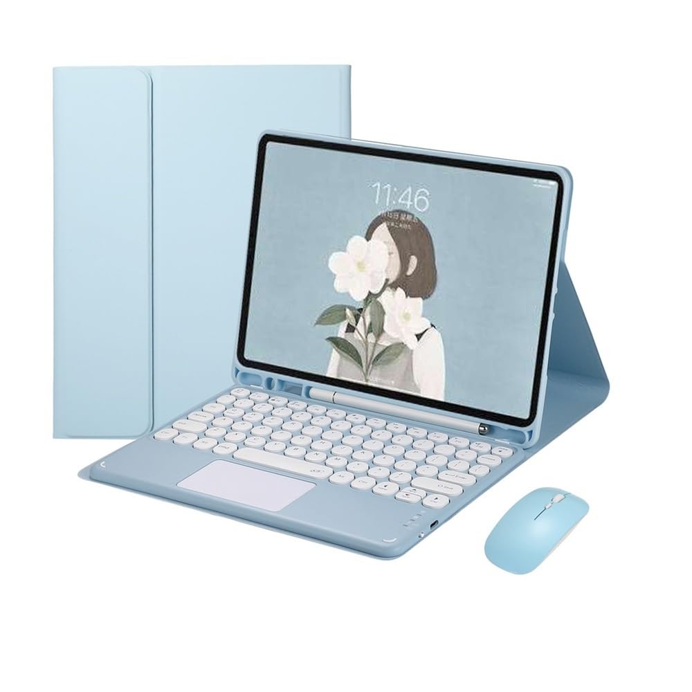 Funda para Fire HD10 con teclado y ratón que evita la escritura incómoda 7