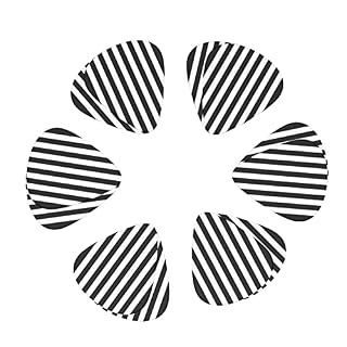 Ensemble de 12 médiators de guitare à rayures noires et blanches pour guitare acoustique, guitare électrique… - Les Beatles, Paul McCartney, John Lennon, RIngo Starr, George Harrison Ensemble de 12 médiators de guitare à rayures noires et blanches pour guitare acoustique, guitare électrique… – Image 2