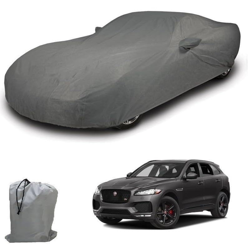 Image of ARCUATE Triple Layer Custom fit Car Body Cover for Jaguar F-pace |Top Layer Dustrproof | Middle Layer Waterproof | Bottom Layer Scratch Protection | Outdoor Indoor Fabric