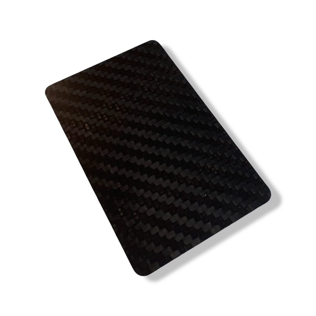 M&M Smartek Set XXL piatti carbonio EC carta credito tubo fibra carbonio nero 18x18cm