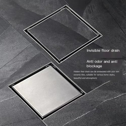 Drain de sol de luxe en acier inoxydable 304 et cuivre gris - 3