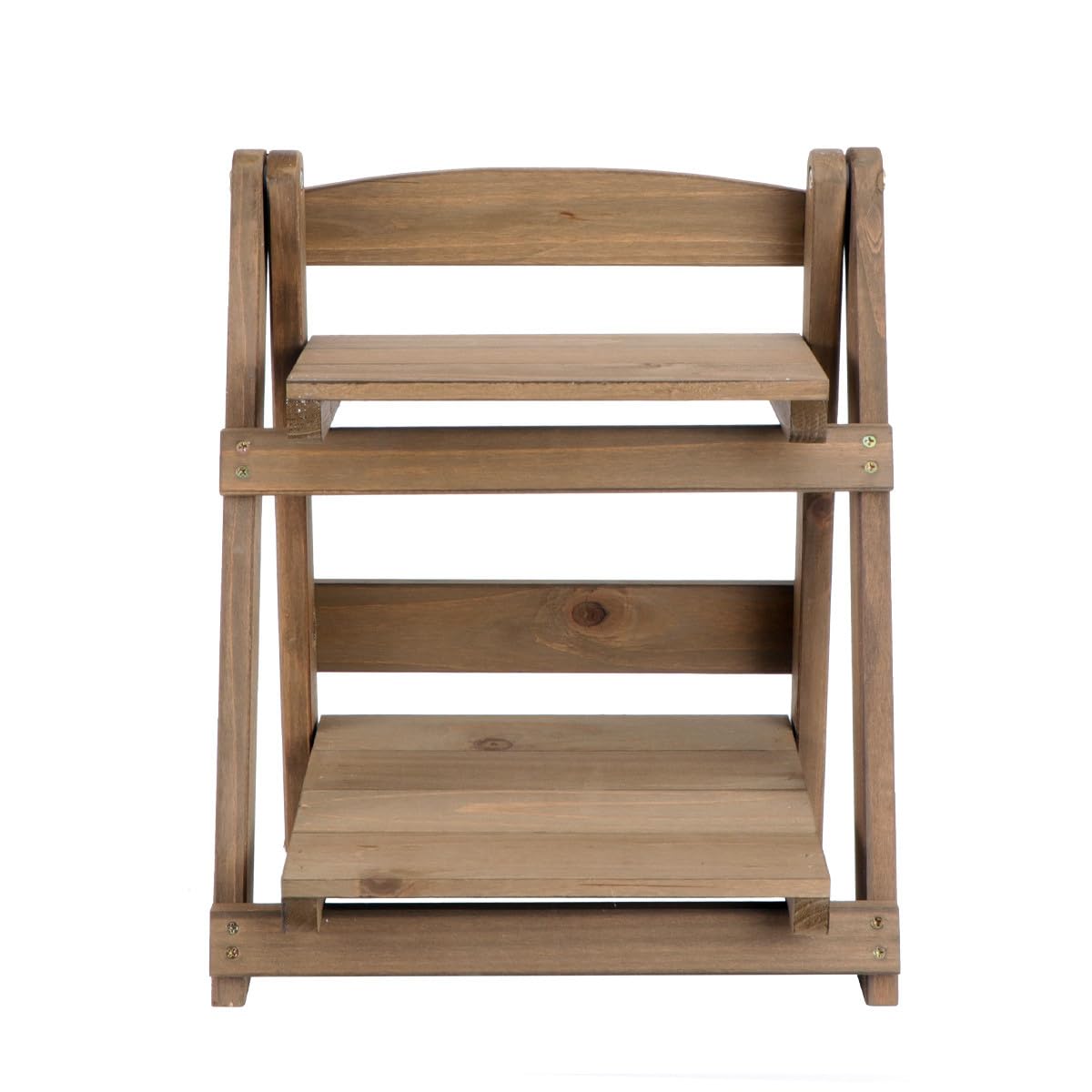 Étagère à fleurs en bois rétro pour créer un coin de verdure dans le salon