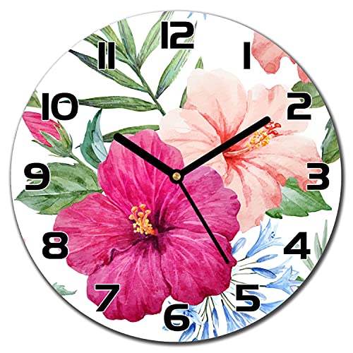 Horloge en verre de sécurité impression moderne chic 30cm - 2