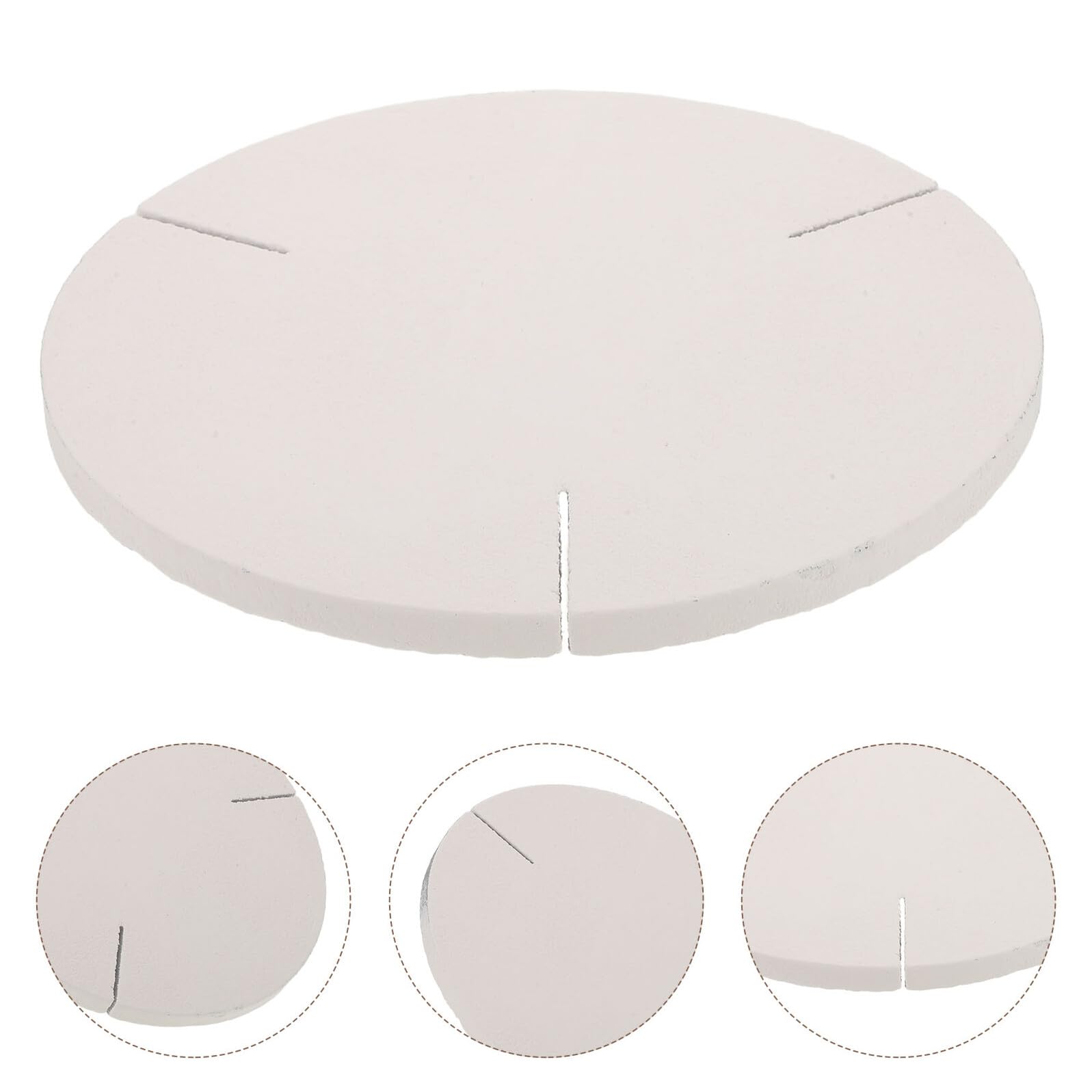 Generic Ognioodporna Okrągła Płyta Porcelanowa Do Wypału Ceramiki z Izolacją Termiczną Stojak Do Wypału Gliny Optymalizacja Przestrzeni Pieca dla Wyrobów Ceramicznych i Biżuterii