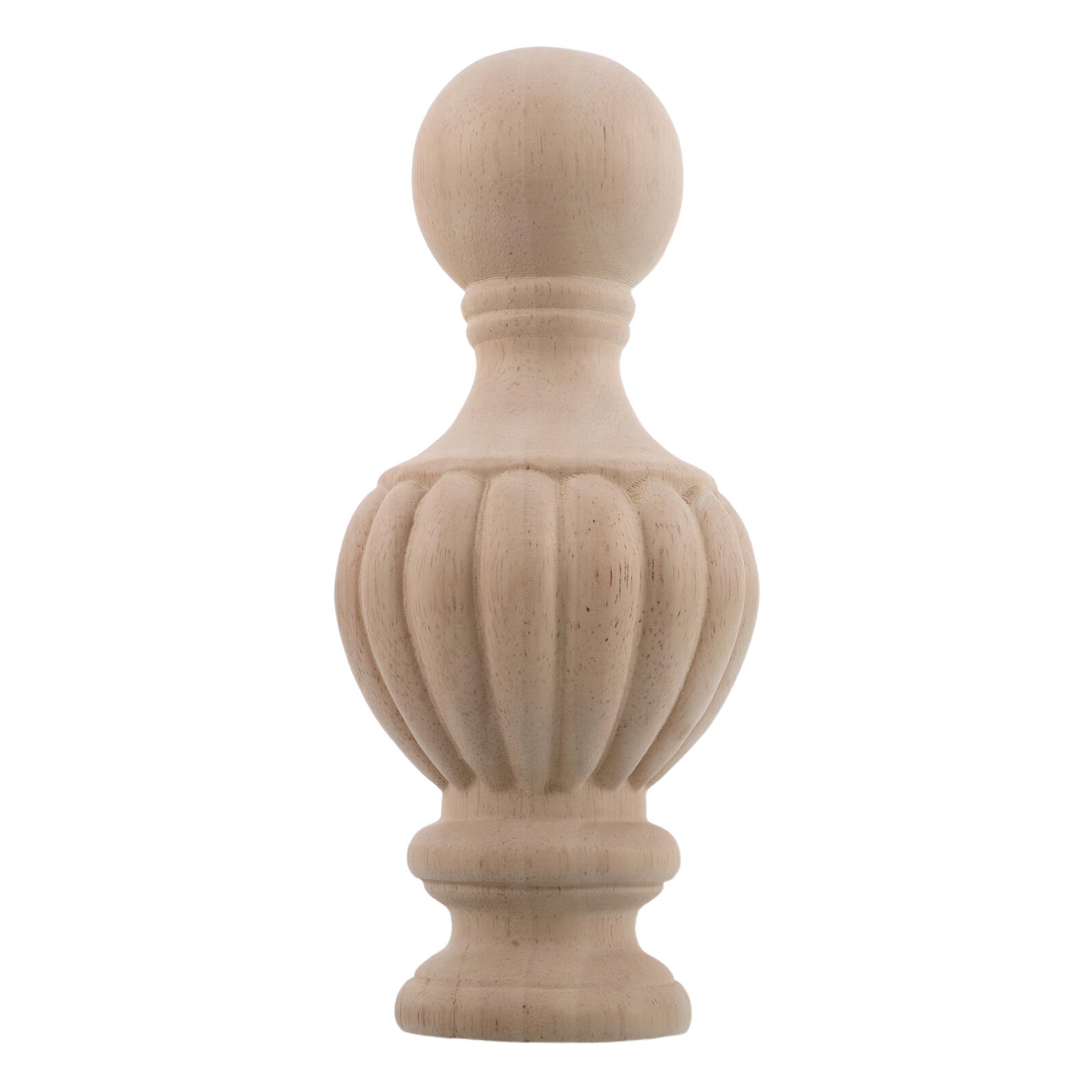 Embouts de rampe en bois beige VANZACK pour finitions de lits et tringles