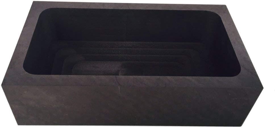 OTOOLWORLD Gold Silver Graphite Ingot Mold Mould Crucible for Melting Casting Refining (9.5kg)
