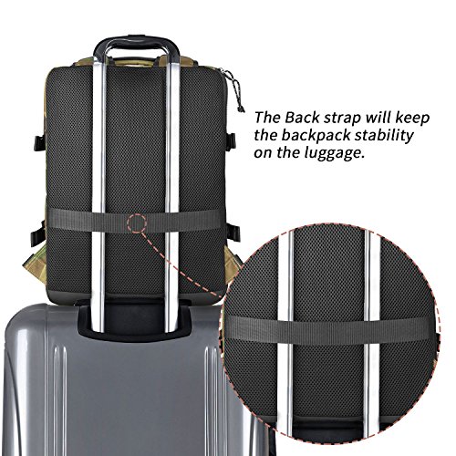 Rangeland Underseat Carry-On Backpack Luggage Lightweight Casual Laptop Backpack Macbook Pro 16 Travel Gym Sport Daypack 21L, Green Camo #TOP3