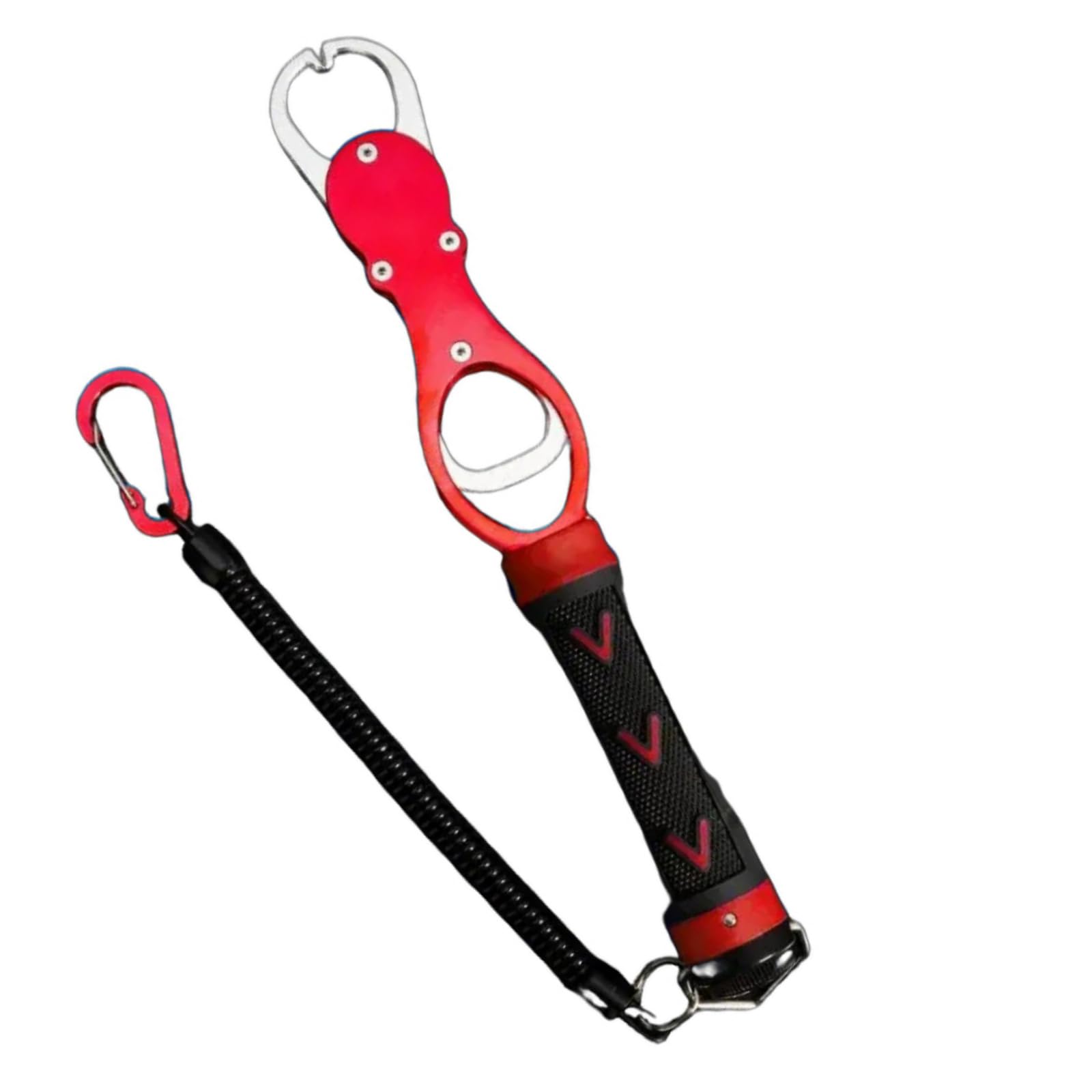 XuQiZZpp Fishes Lip Grabber with Scale Aluminum Alloys Fishes Control Clamps Grabber Fishing Tool Tackle Fishes Grabber Clip