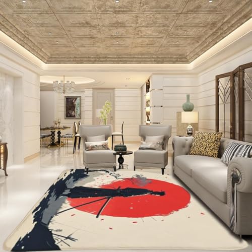 Tapete decorativo estilo japonés samurái 90x60 cm miniatura 5