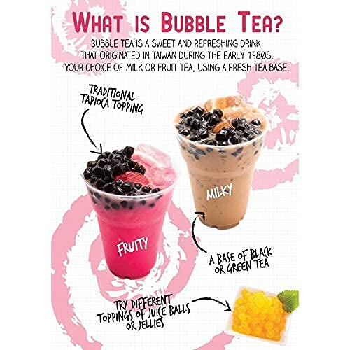 Cotton Candy Boba Tea Kit/Gift Box Includes Tea Powder, Tapioca Pearls & Straws By Buddha Bubbles Boba #TOP6
