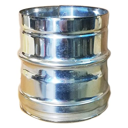 Aflex Raccordo Per Stufa A Legna - Camino Adattatore Da Tubo Nero A Tubo Inox (150Mm) - 2