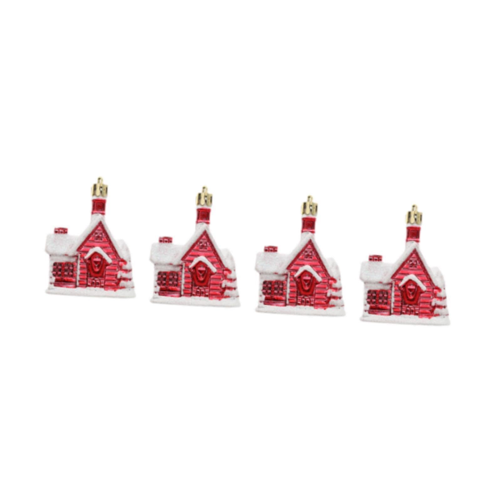 PIXZCSA Elegant Xmas Tree Ornaments Charming Pendant Christmas Decorations For Beautiful Holiday Memories Weddings And Special Celebrations Christmas Tree, Red, 7.8 cmx6.2 cm