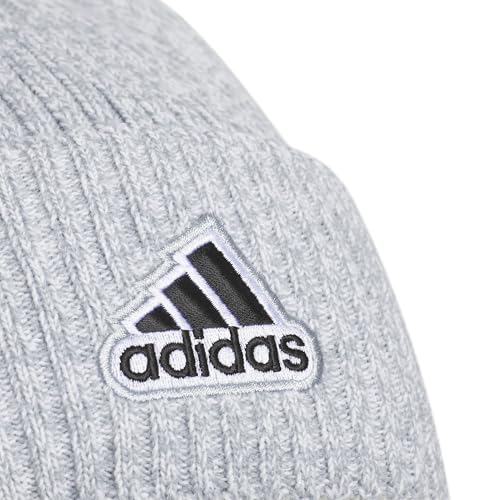 Image of adidas Men's Recon Ballie Pom Beanie | Warm Double-Layer Knit, Soft Stretch Fabric, Snug Coverage, Cold-Weather Ready