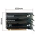 JMT PCI-E 3.0 x16 1 to 4 Split Card Gen3 PCIe-Bifurcation x16 to x4x4x4x4 Expansion Card 20.2mm Spaced Slots SATA Power Supply Port
