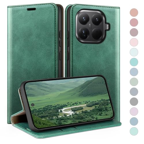 Coque pour Xiaomi 15T Pro anti-choc et anti-vol RFID, étui cuir portefeuille