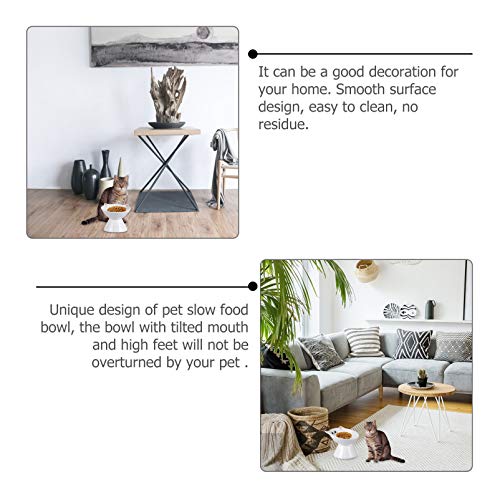 POPETPOP Ciotole per Gatti Rialzate in Ceramica