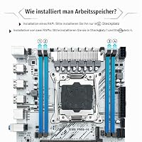 SHANGZHAOYUAN X99 PR9-H Server Mainboard Sockel LGA 2011-3 Micro ATX – Ansicht 4