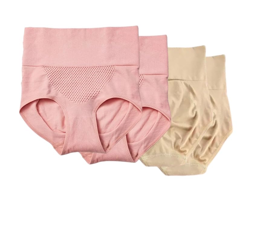 Womens Butt Lifter Shapewear High Waist Stomach Tummy Control Panties Body Shaper Shorts Girdle Slimming Underwear Waist Trainer Panty(4 Pack)-image-38