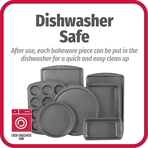 Goodcook 7-Piece Assorted Non-Stick Steel Bakeware Set, Gray #TOP5