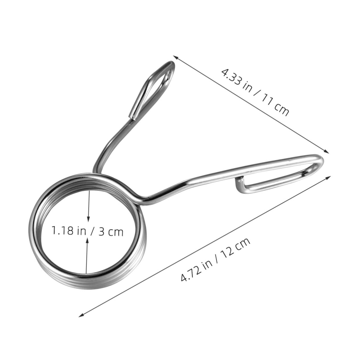 OSOLADY Durable Barbell Spring Clip Collars 2 Buckle Clamps Fit for Olympic Barbells Spring Clamp for Dumbbells Gym Equipment