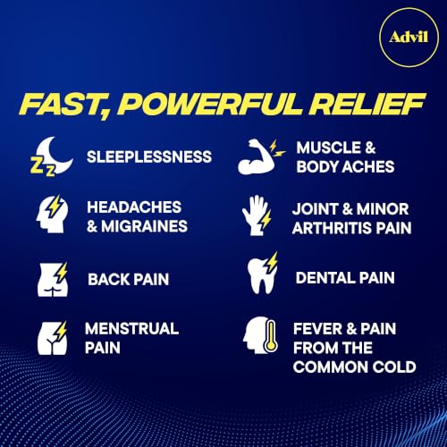 Advil PM Caplets, Ibuprofen 200mg, Sleep Aid, 50 Packets - image 2