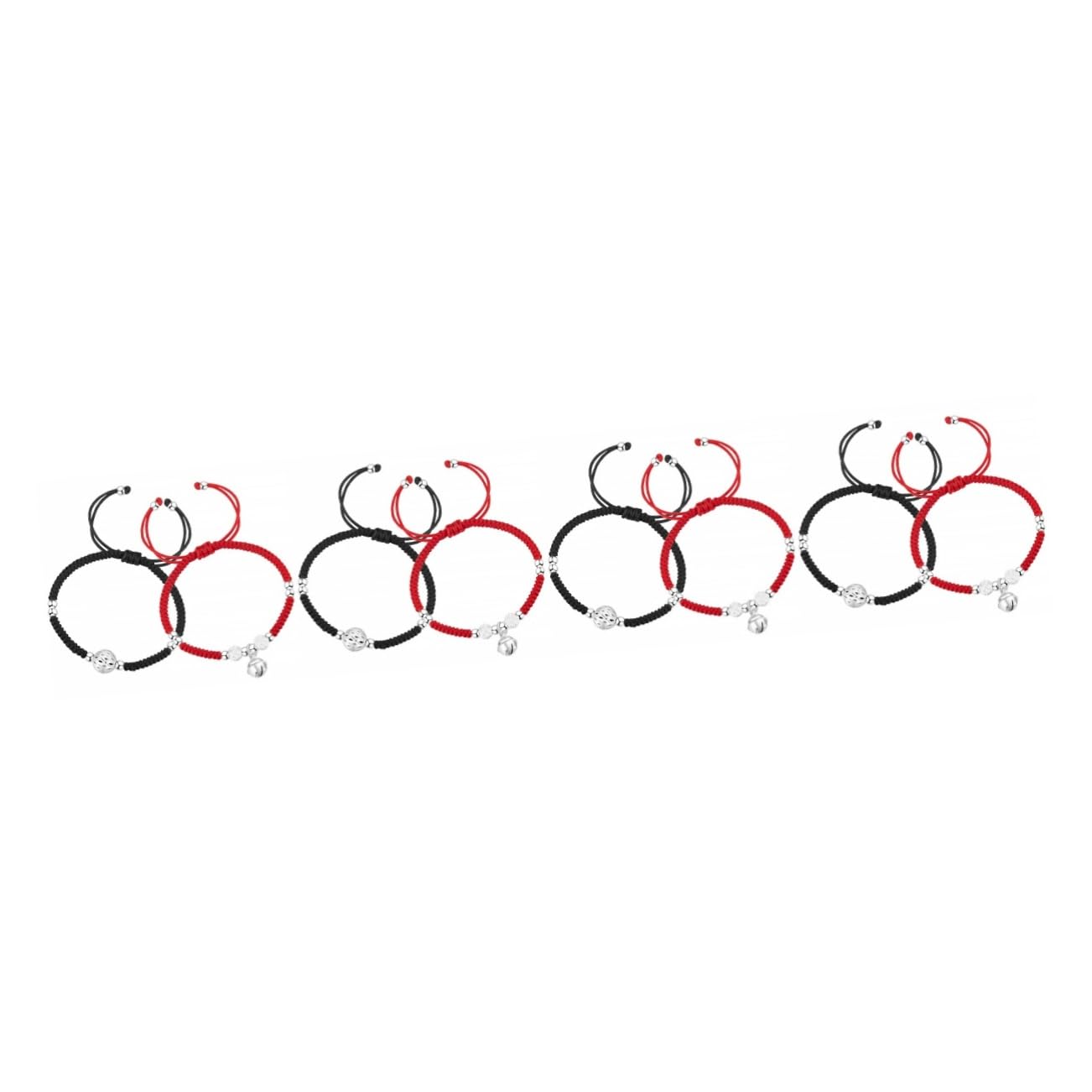 GALPADA 8piezas Pulsera Trenzada Campana Para Parejas y Diseño Boho Cuerda y Para Ocasiones Especiales