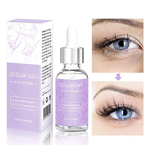 SOSIAY CICI Serum contorno de ojos, suero antiarrugas, reduce las ojeras, líneas finas,Contiene humectante de ácido hialurónico, crema para las ojeras (30ml)