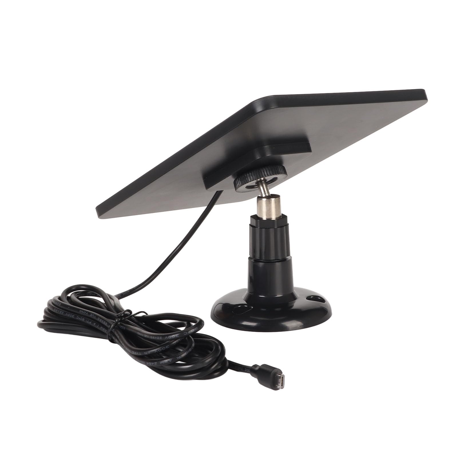 Camera Solar Panel IP65 Camera Charger 5V 4W High Efficiency for Micro USB C Black Professional Accessories for Use (Black)