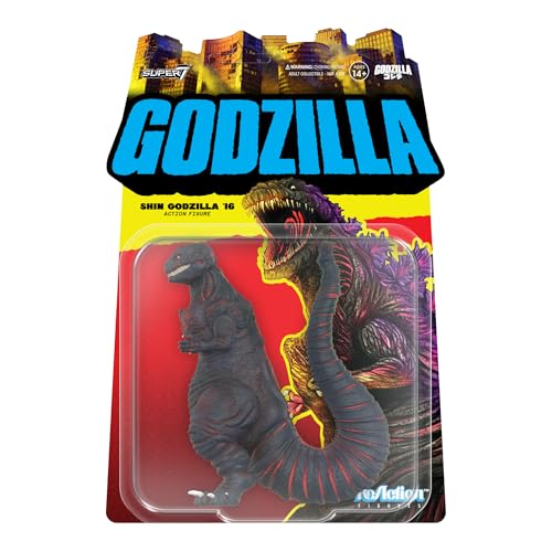 Super7 Reaction Figure Toho Shin Godzilla 16-3.75 Toho Godzilla Action Figure - Classic Monster Movie Collectibles and Retro Toys