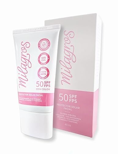 Protector Solar Facial Con Color MILAGROS 50 SPF - Protector solar facial