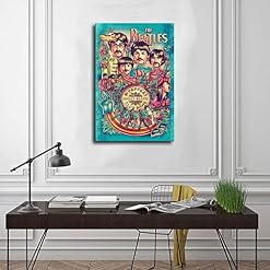 Poster sur toile The Beatles – Décoration murale – Pour salon, chambre à coucher – Sans cadre : 60 x 90 cm - Les Beatles, Paul McCartney, John Lennon, RIngo Starr, George Harrison Poster sur toile The Beatles - Décoration murale - Pour salon, chambre à coucher - Sans cadre : 60 x 90 cm – Image 3