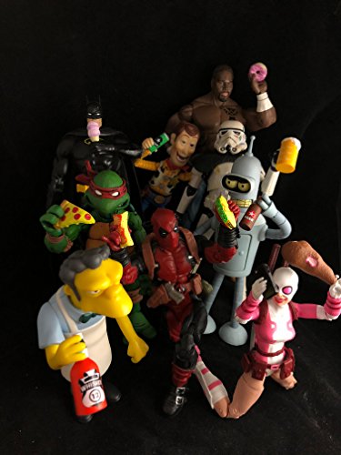 Super Action Stuff 18 Piece Super Foodie Action Figure Accessories 1:12 and Six inch Scale Compatible Miniature Plastic Food Accessories That fit Most 5 to 7 inch Action Figures for Hilarious Photos - Thumbnail 5