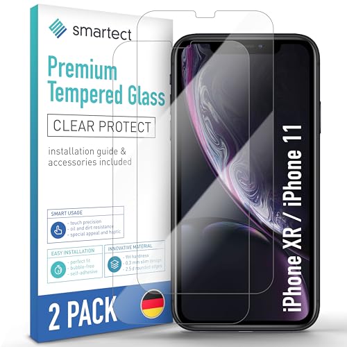 iPhone 11 Panzerglas Smartect Schutzglas – 2 Stück, klar, kompatibel