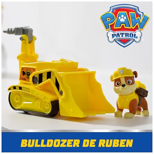 Paw Patrol - Pat Patrouille - Véhicule Figurine Ruben - Voiture Figurine À Collectionner - Pat Patrouille Véhicule - Plastique Recyclé - Voiture Enfant - Jouet Enfant 3 Ans Et +