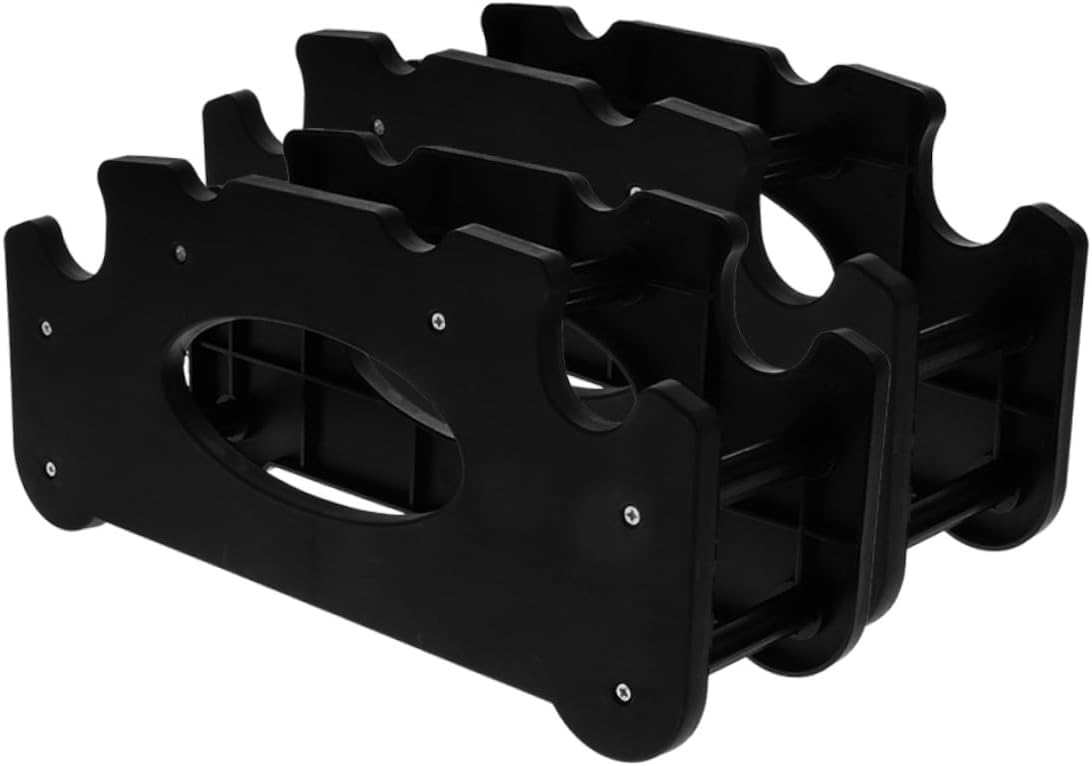 Kisangel 2pcs Detachable Dumbbell Rack Stand Dumbbell Storage Rack Home Gym Accessory Plastic Holder for Fitness