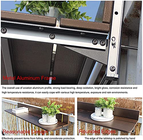 Table de bar en acier inoxydable pour apéritif sur balcon et terrasse - 3